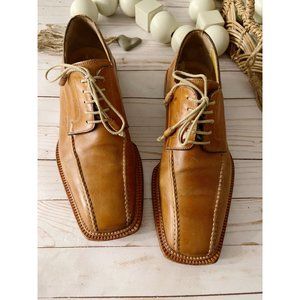 ANTONIO MAURIZI SIGNATURE BRITISH TAN LEATHER OXFORDS US 13 * EUR 46 UK …
